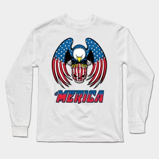 Patriotic American Eagle Long Sleeve T-Shirt